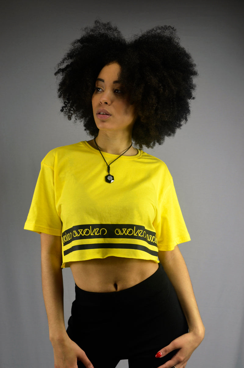 Awokien Awoken Yellow Crop Top