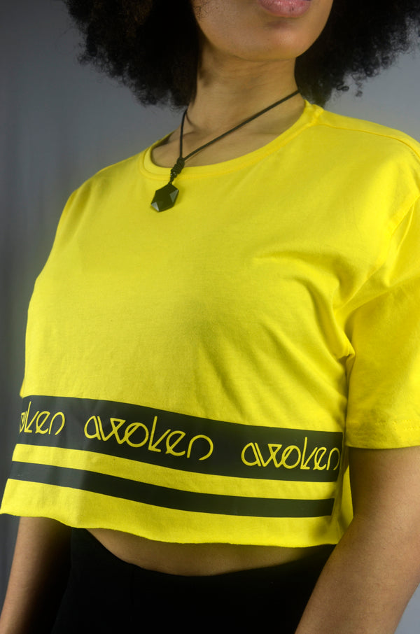 Awoken Yellow Crop Top