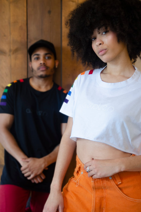 PRIDE Crop T-shirt - White