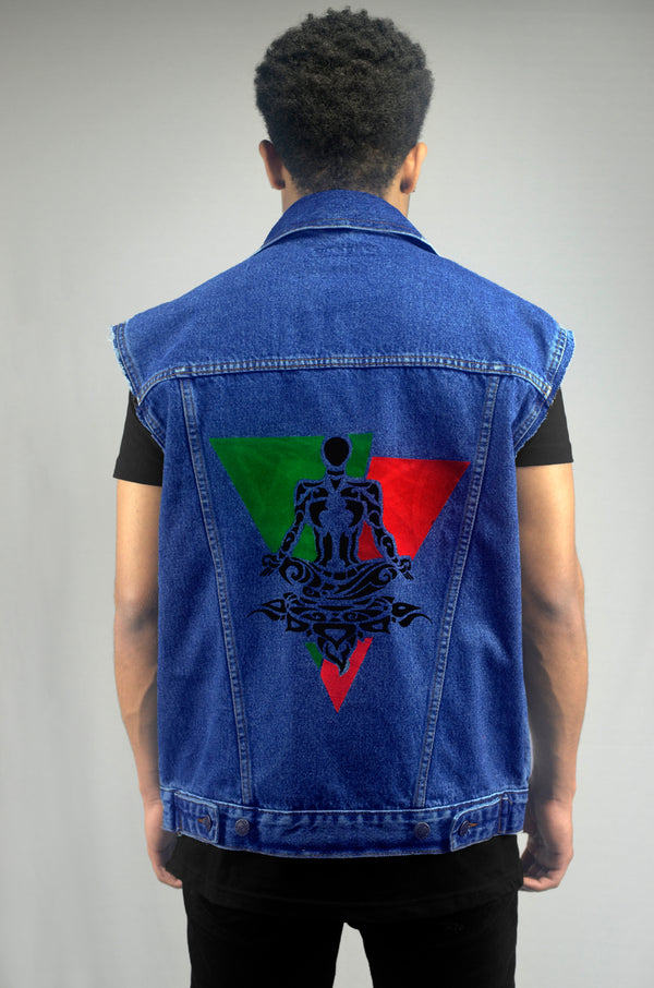 Meditation Vintage Denim Gilet