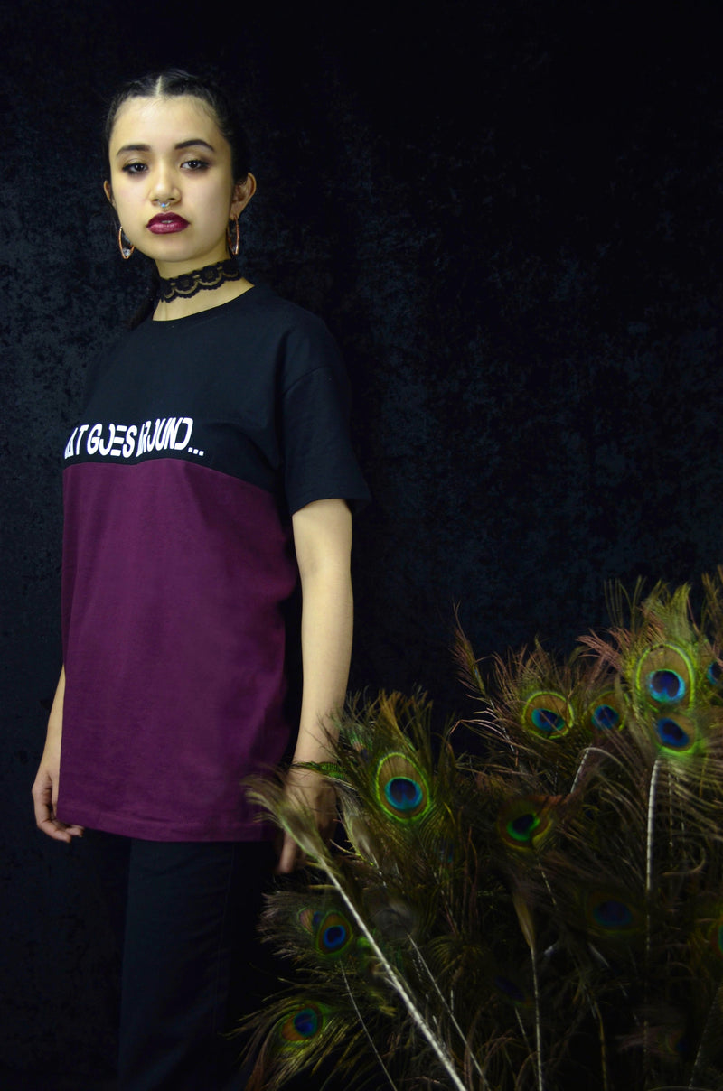 What Goes Around T-Shirt - Maroon