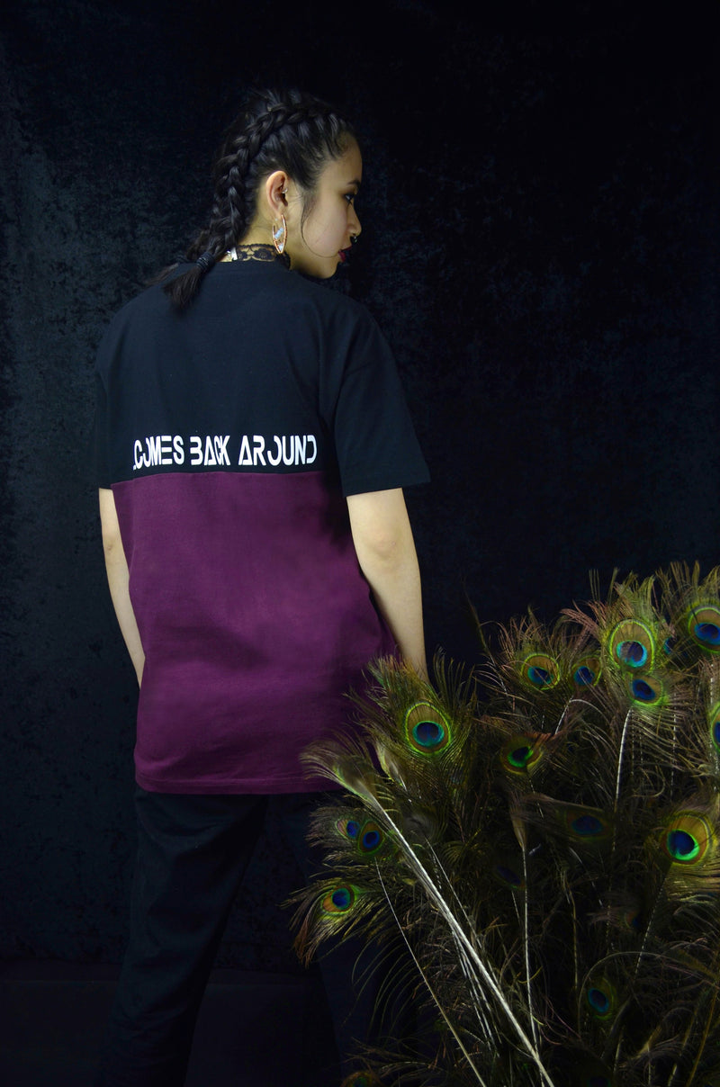 What Goes Around T-Shirt - Maroon
