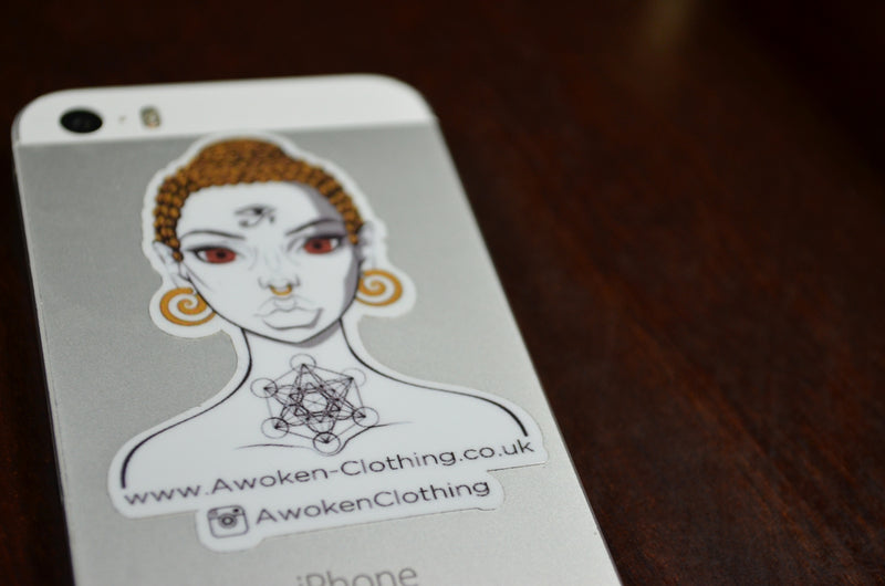 Buddha Girl Sticker