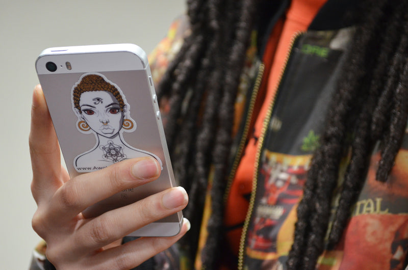 Buddha Girl Sticker