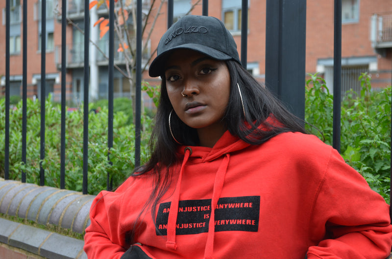 Injustice Hoodie - Red and Black