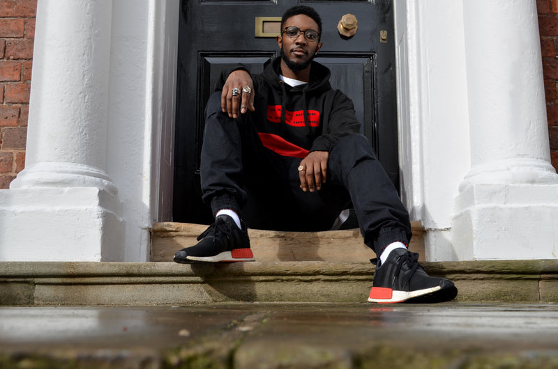 Injustice Hoodie - Black and Red