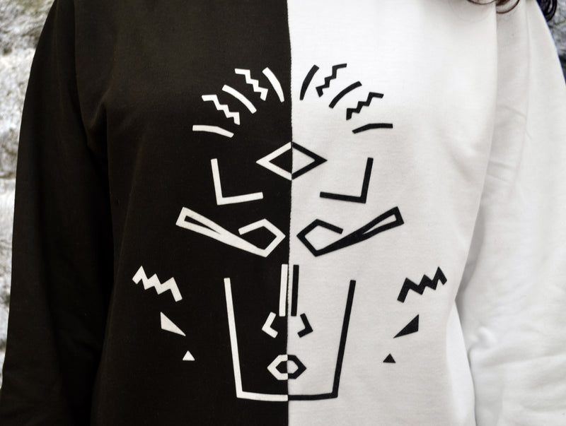 Mask Jumper - Black and White