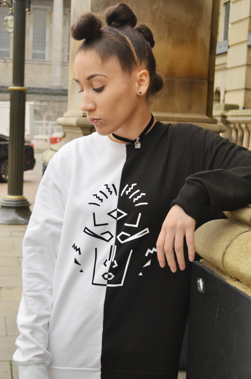 Mask Jumper - Black and White
