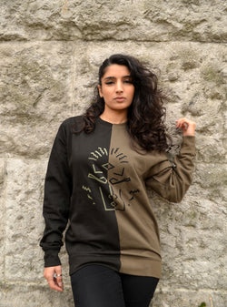 Mask Jumper - Black and Khaki