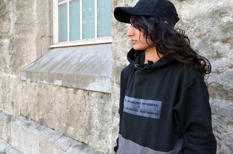 Injustice Hoodie - Black and Grey