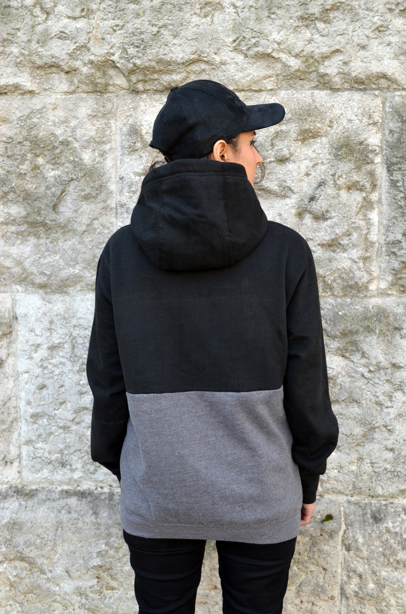 Injustice Hoodie - Black and Grey